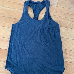 Dark grey lulu lemon tank